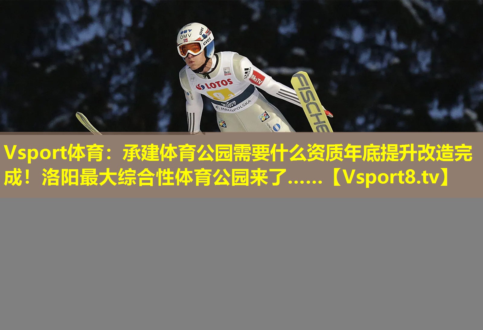 Vsport体育：承建体育公园需要什么资质年底提升改造完成！洛阳最大综合性体育公园来了……